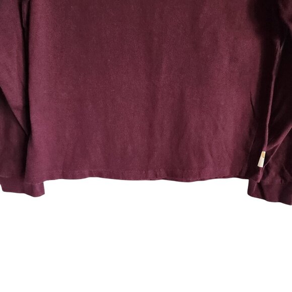 Tracksmith Shirt Women's XS Red Burgundy Long Sleeve Crew Neck Base Layer - Picture 11 of 11